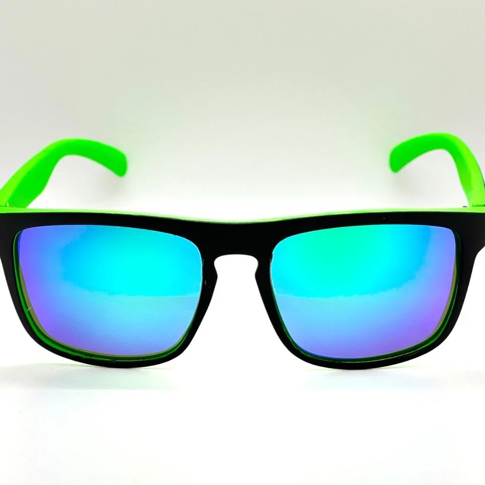 Sports Men Sunglasses Green Mirror Lens Fashion Style Reflective Lentes‎ Gafas